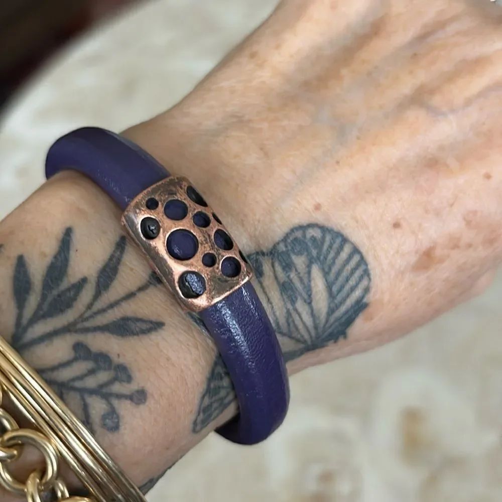 NEW! Leather Handcrafted Cuff Bracelet